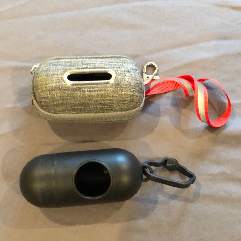 2 Hard Case Doggie Waste Bag Holders